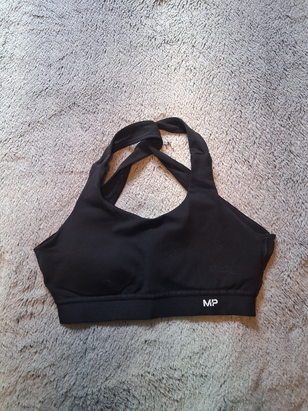 MP Women's Black Cross-Back Sports Bra